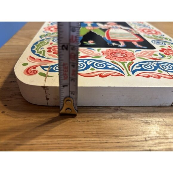 Vintage Swedish Scandinavian Design Cutting Board 16x8" - Picture 10 of 10